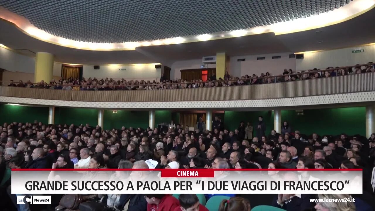 Grande successo a Paola per “I due viaggi di Francesco”