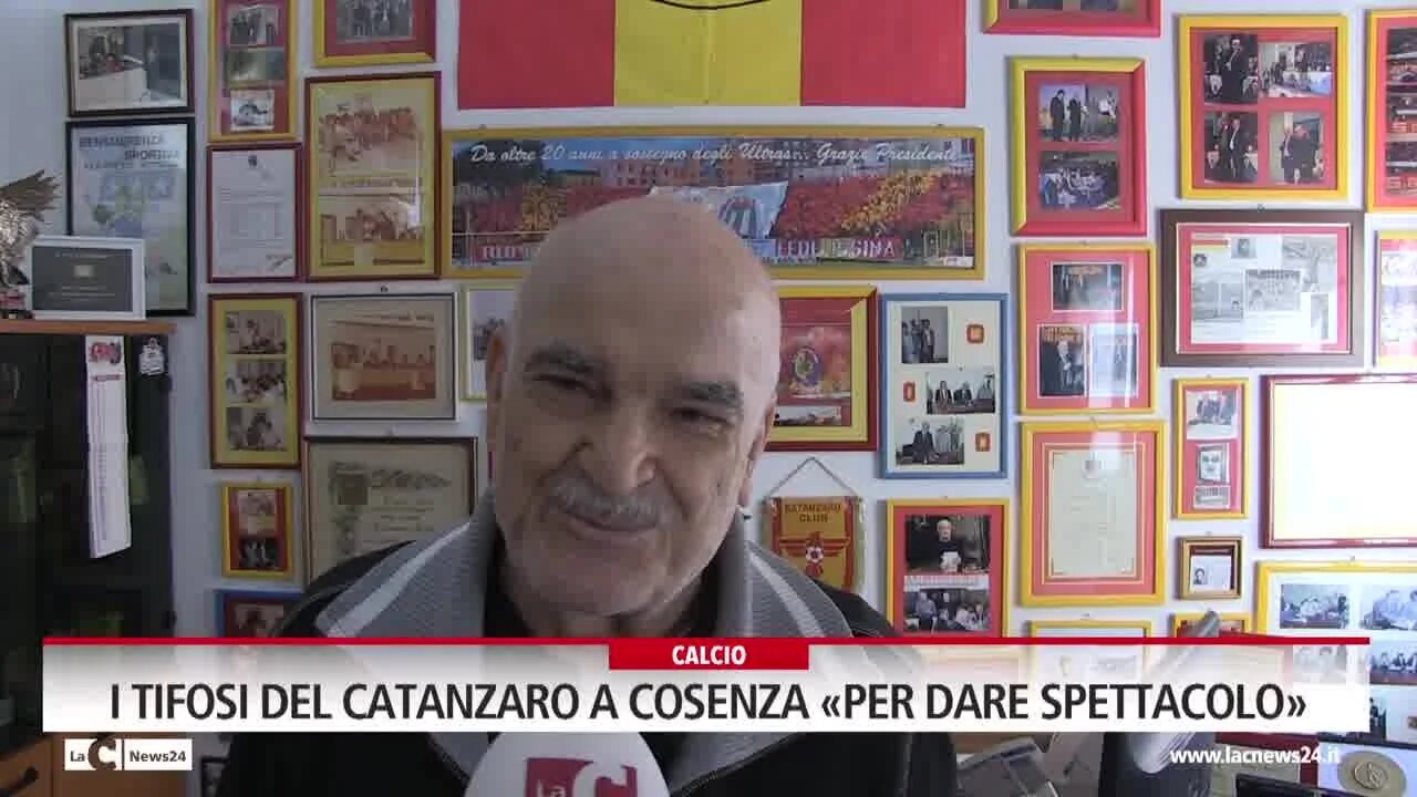 I tifosi del Catanzaro a Cosenza «per dare spettacolo»