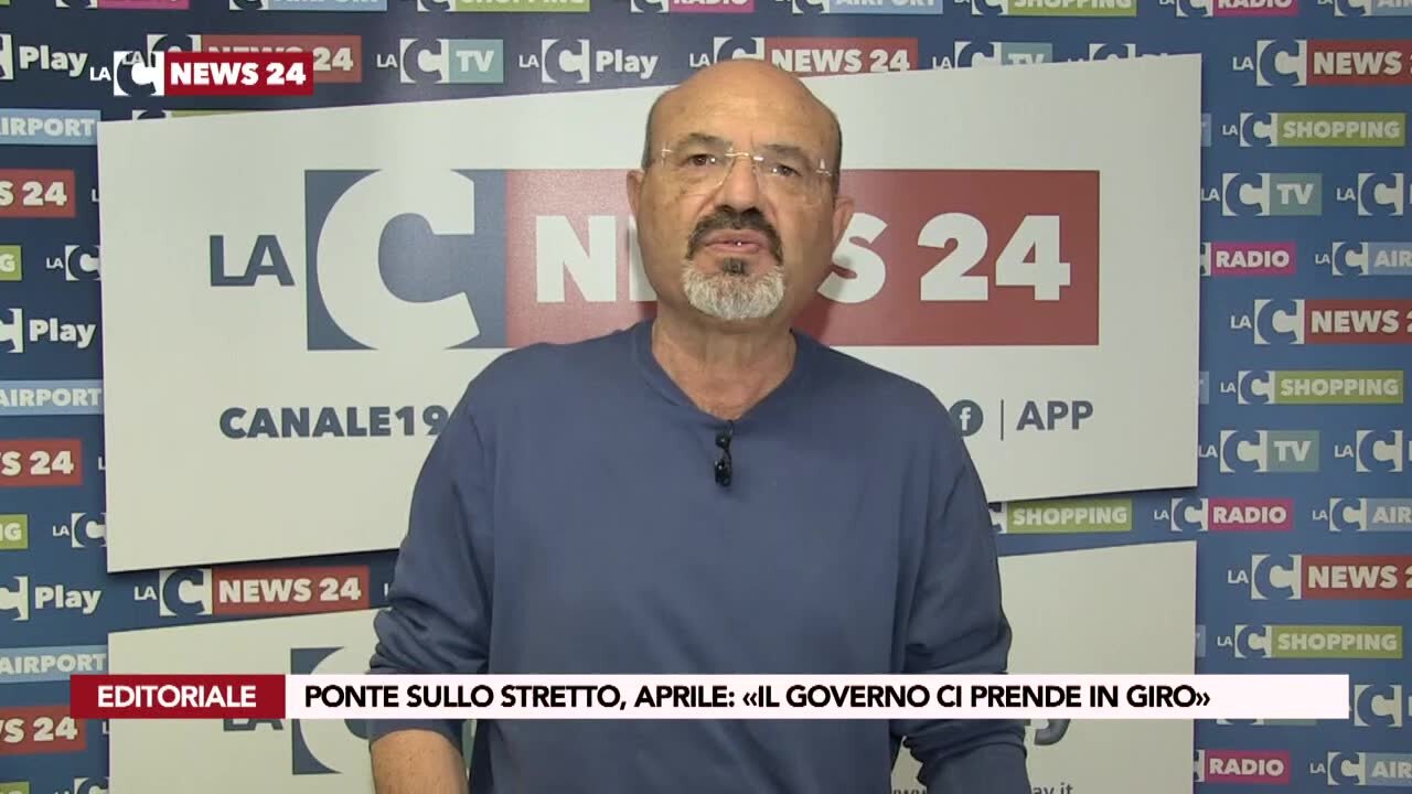 Ponte sullo stretto, Aprile: «Il Governo ci prende in giro»