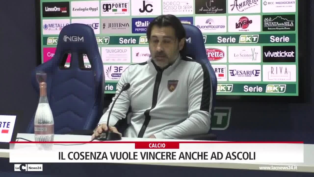 Il Cosenza vuole vincere anche ad Ascoli