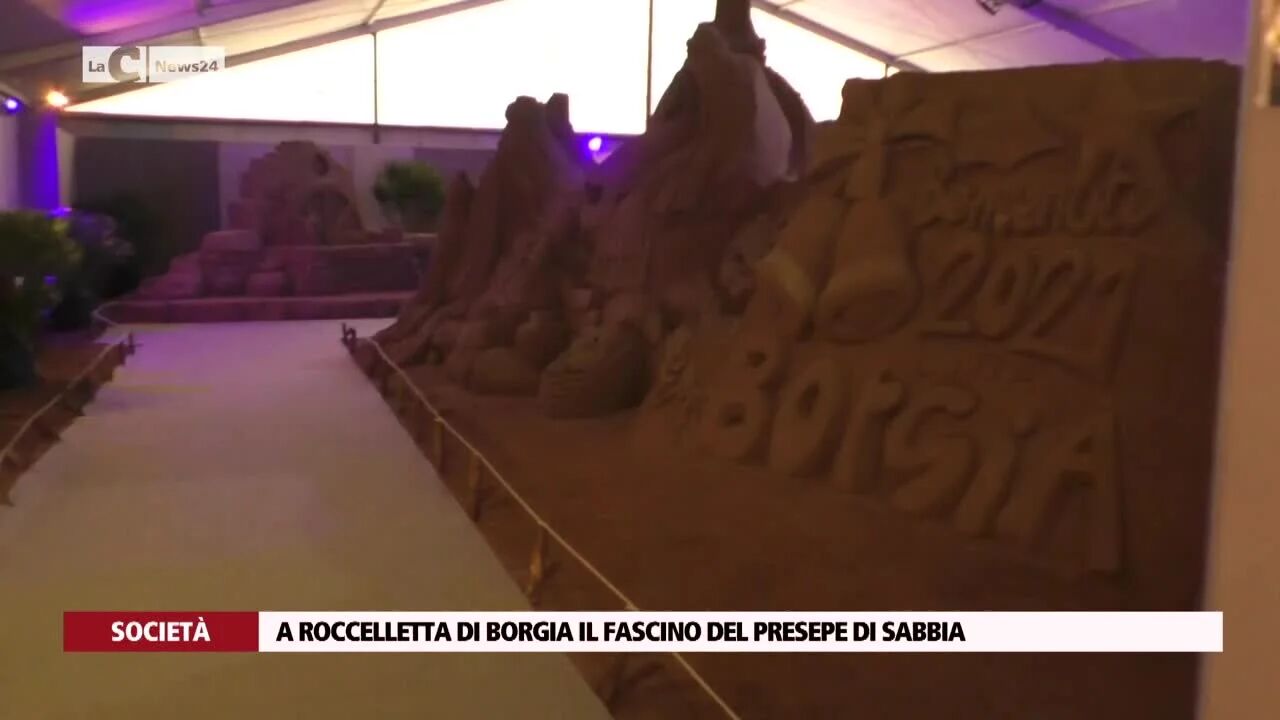 A Roccelletta di Borgia il fascino del presepe di sabbia