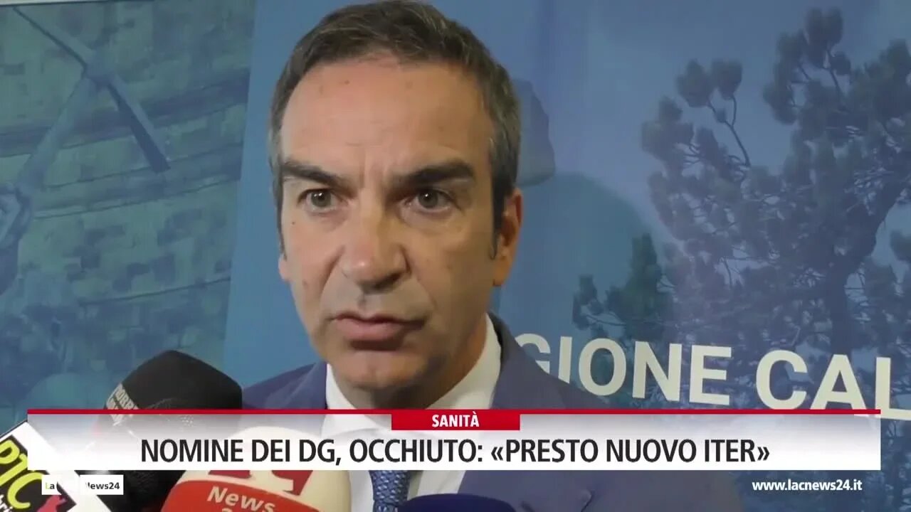 Nomine dei Dg, Occhiuto: «Presto nuovo iter»