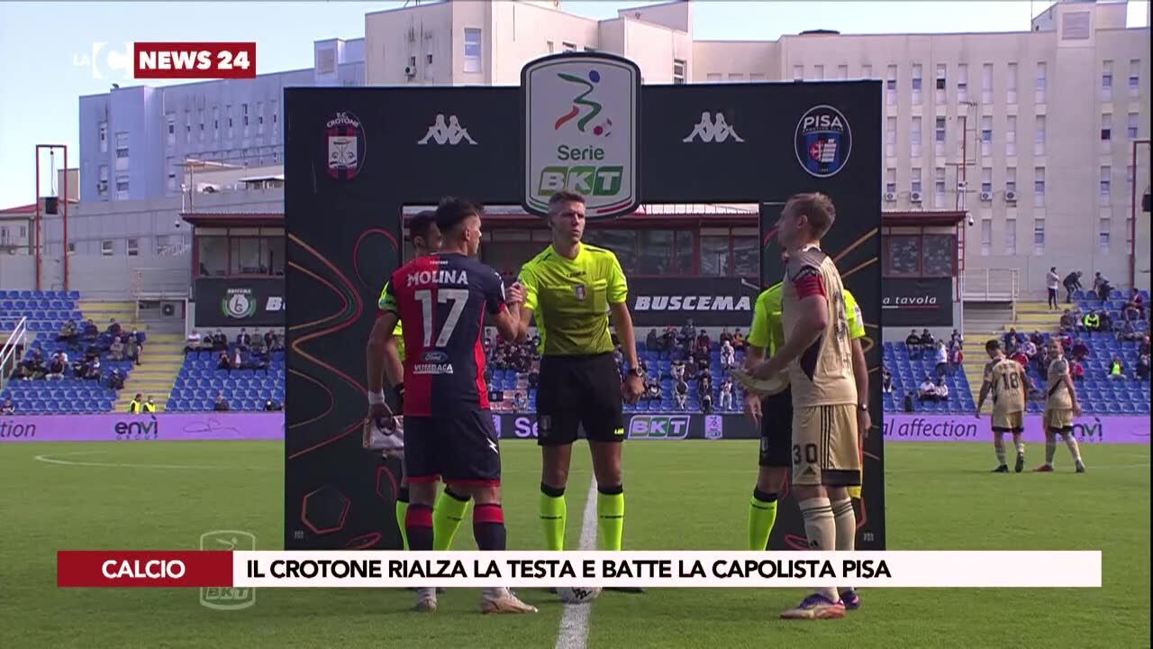 Il Crotone rialza la testa e batte la capolista Pisa