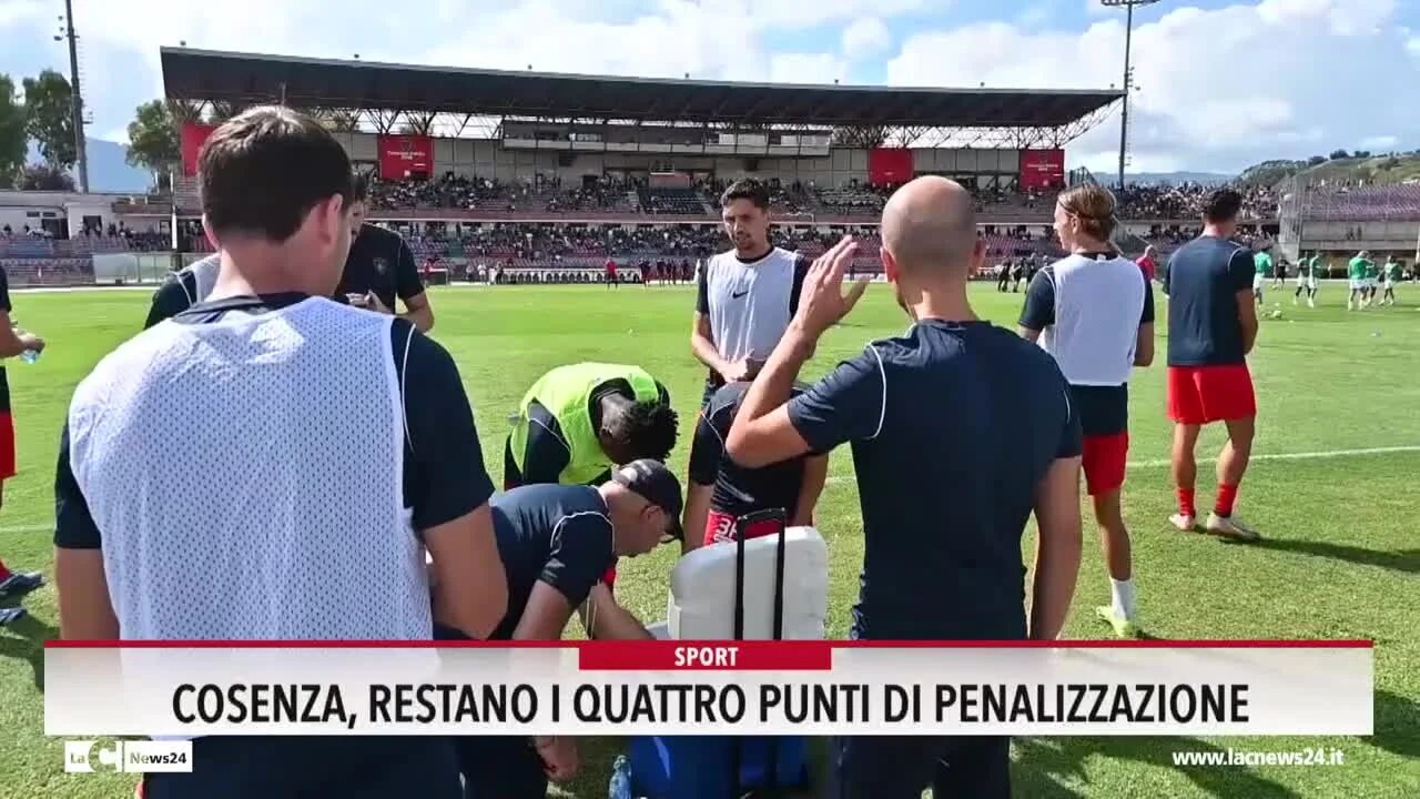 Cosenza, restano i quattro punti di penalizzazione