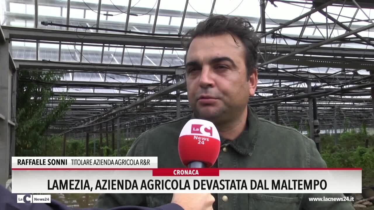 Lamezia, azienda agricola devastata dal maltempo