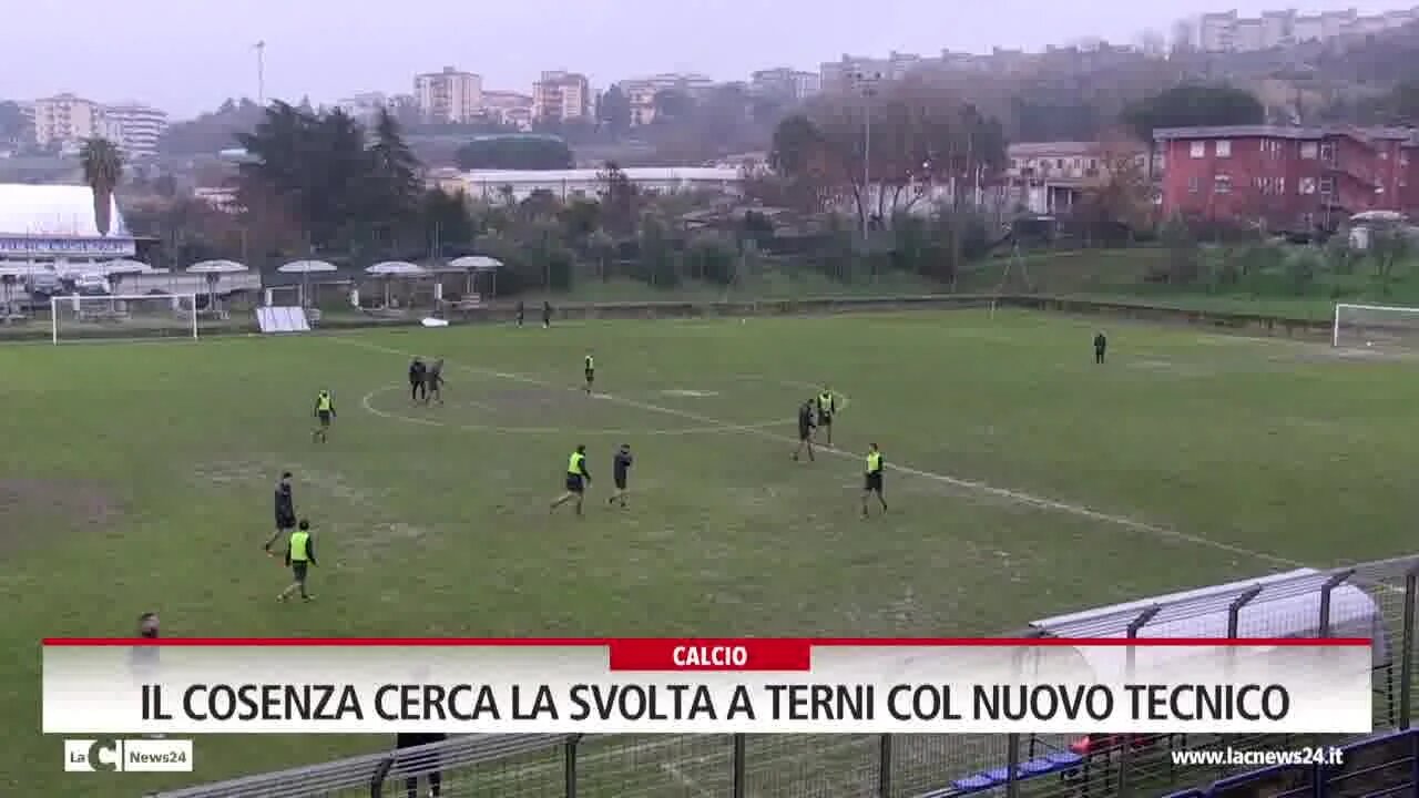 Il Cosenza cerca la svolta a Terni col nuovo tecnico