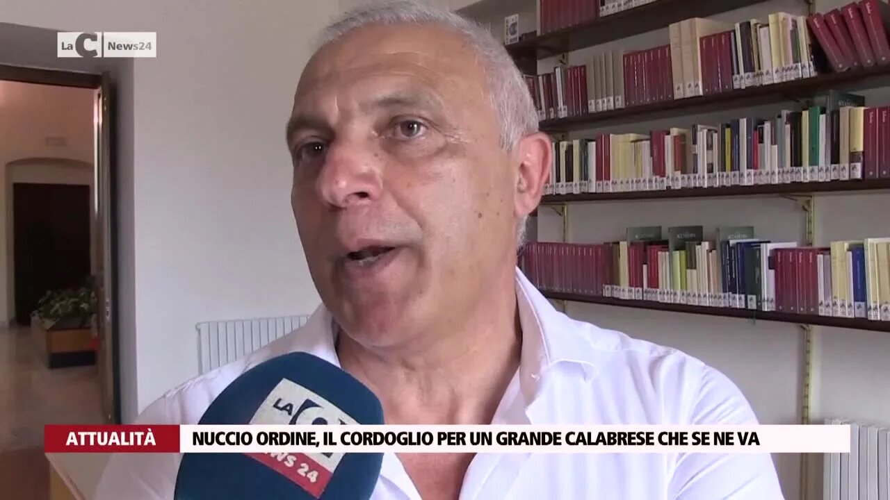 Nuccio Ordine, il cordoglio per un grande calabrese che se ne va