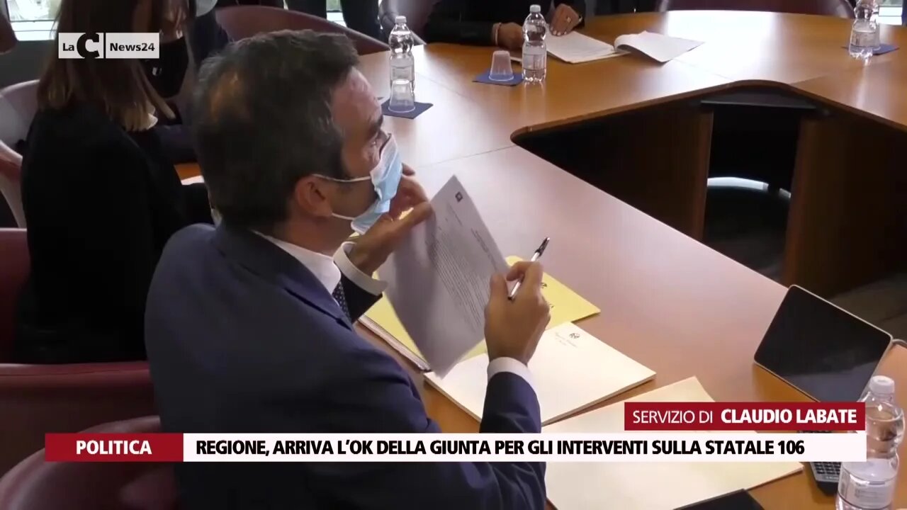 Regione, arriva l’ok della giunta per gli interventi sulla Statale 106