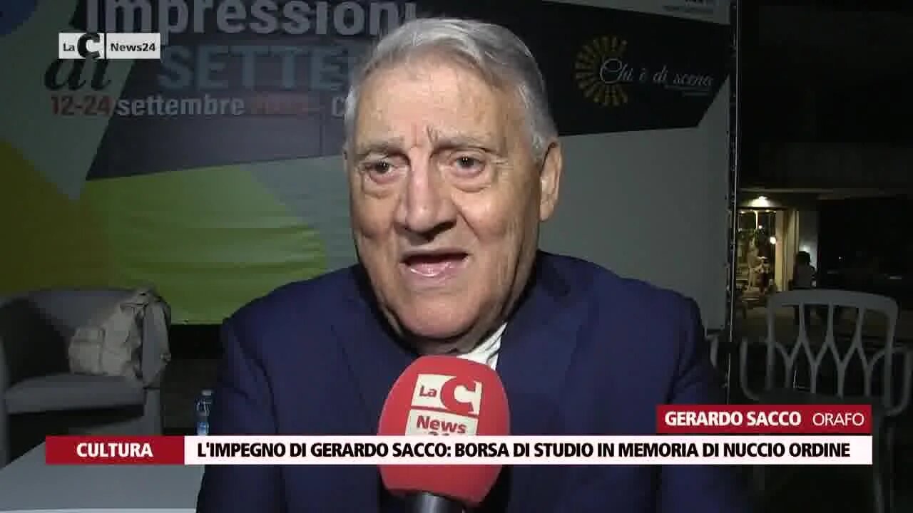 L'impegno di Gerardo Sacco: borsa di studio in memoria di Nuccio Ordine