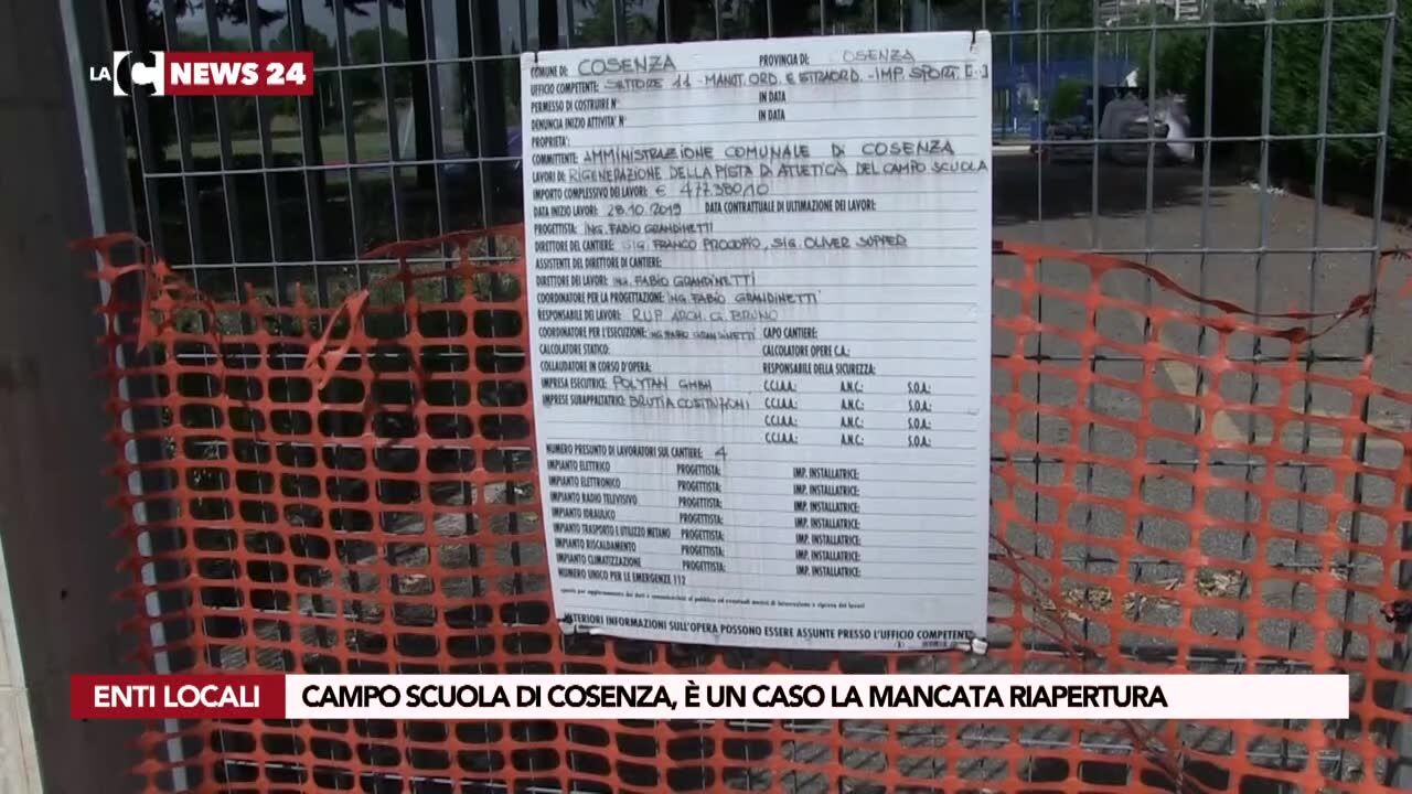 Campo scuola di Cosenza, è un caso la mancata riapertura