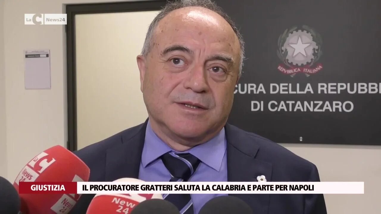 Il procuratore Gratteri saluta la Calabria e parte per Napoli