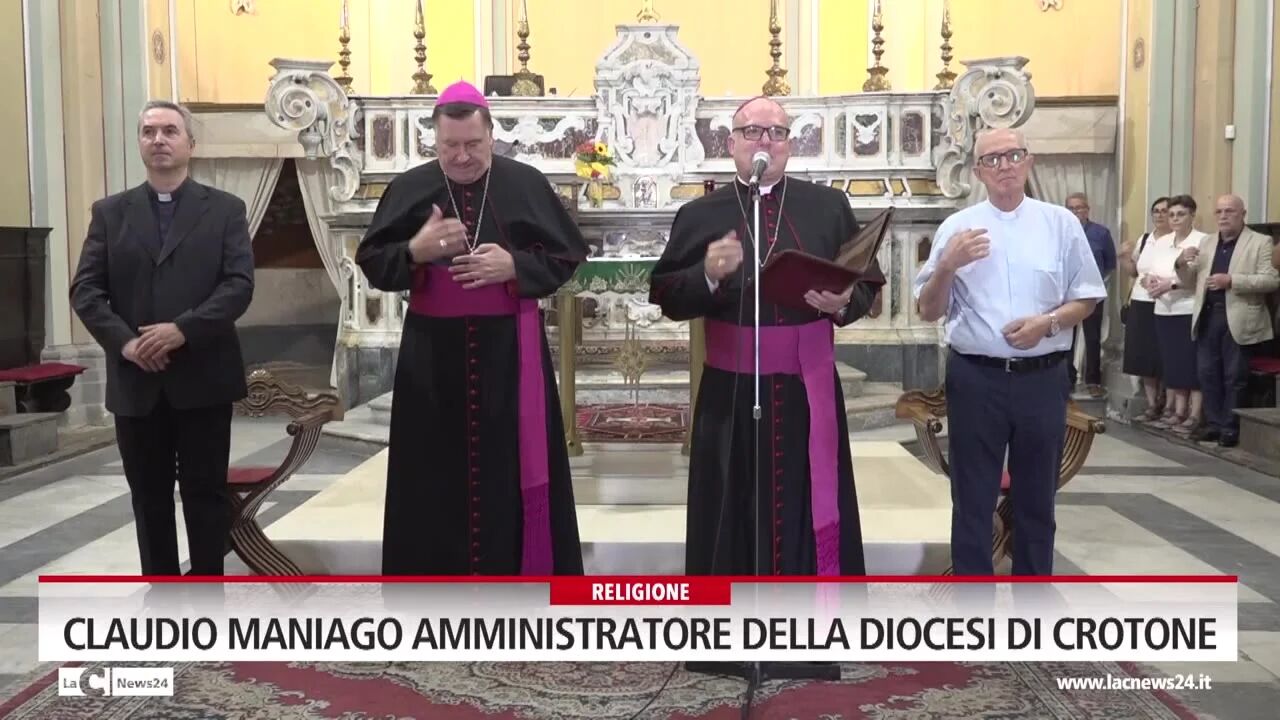 Claudio Maniago amministratore della diocesi di Crotone