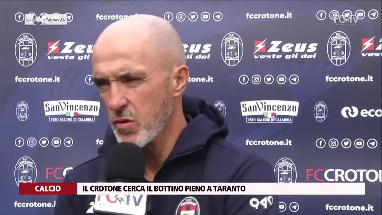 Il Crotone cerca il bottino pieno a Taranto