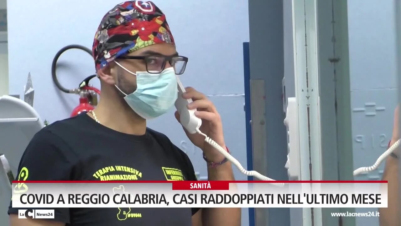 Covid a Reggio Calabria, casi raddoppiati nell'ultimo mese