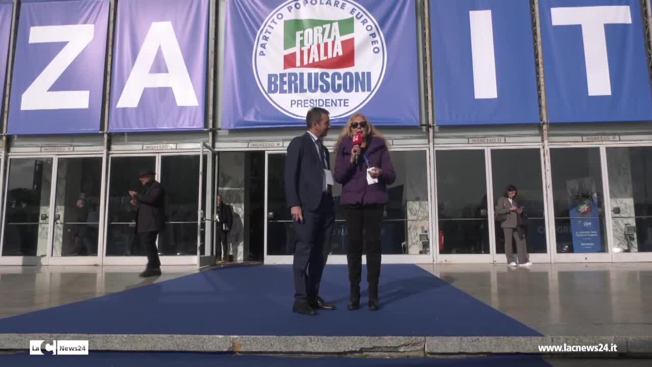 Congresso di Forza Italia, intervista al presidente Occhiuto