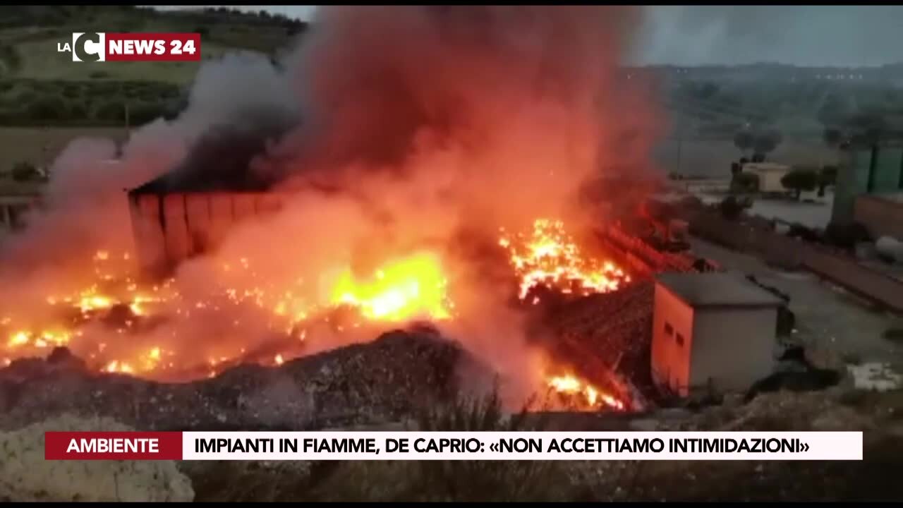 Impianti in fiamme, De Caprio: «Non accettiamo intimidazioni»