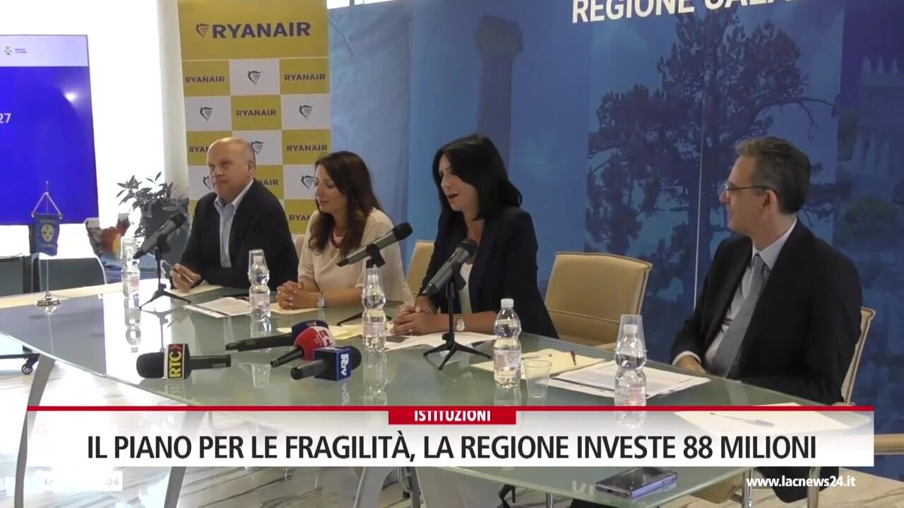 Il piano per le fragilità, la regione investe 88 milioni