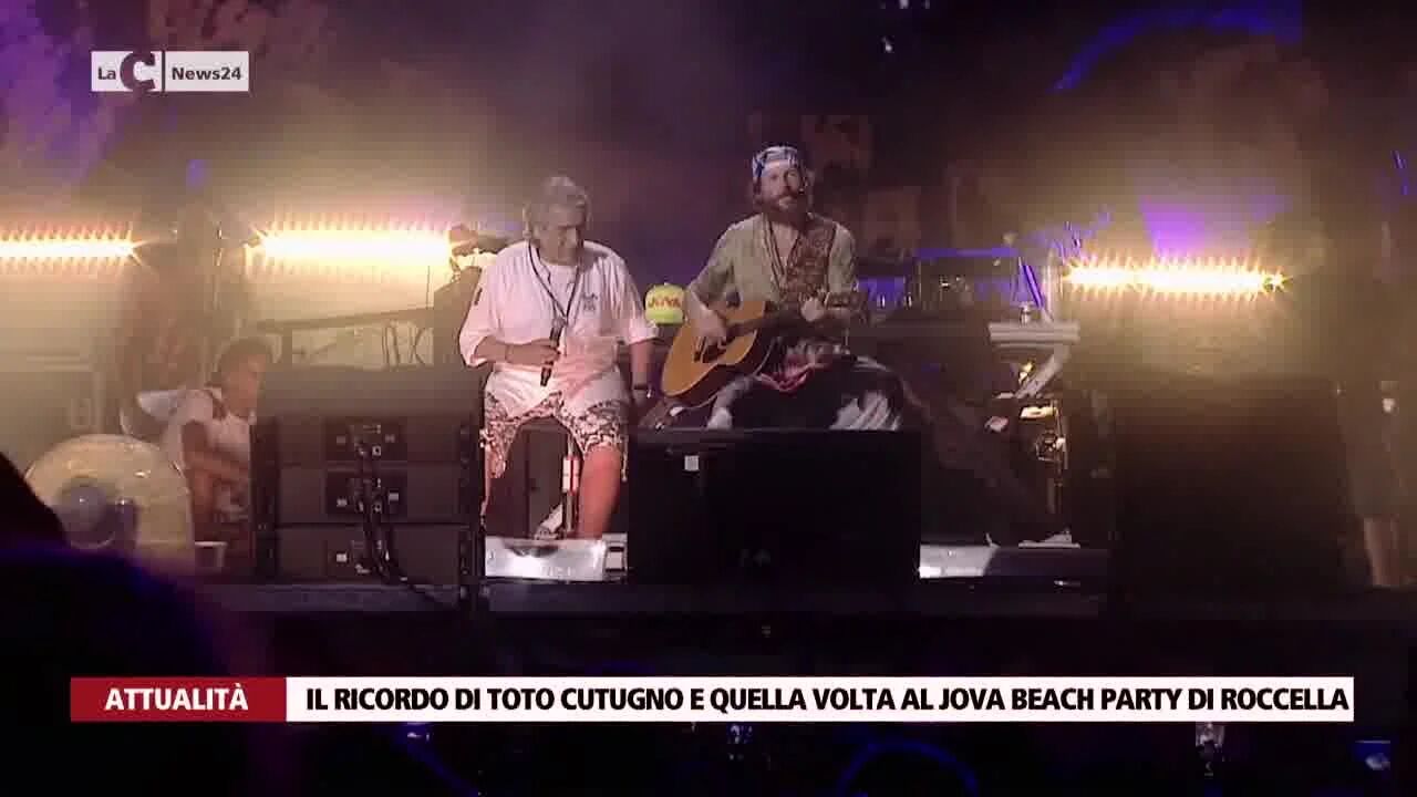 Il ricordo di Toto Cutugno e quella volta al Jova Beach Party di Roccella