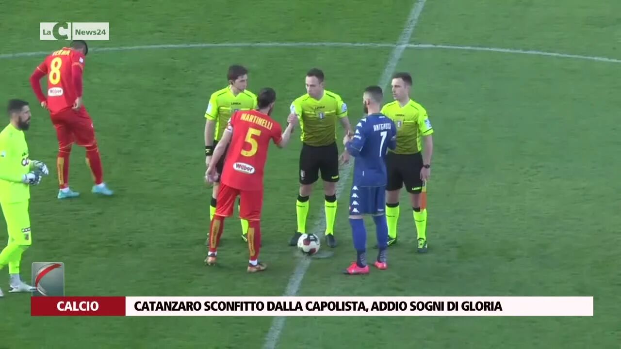 Catanzaro sconfitto dalla capolista, addio sogni di gloria