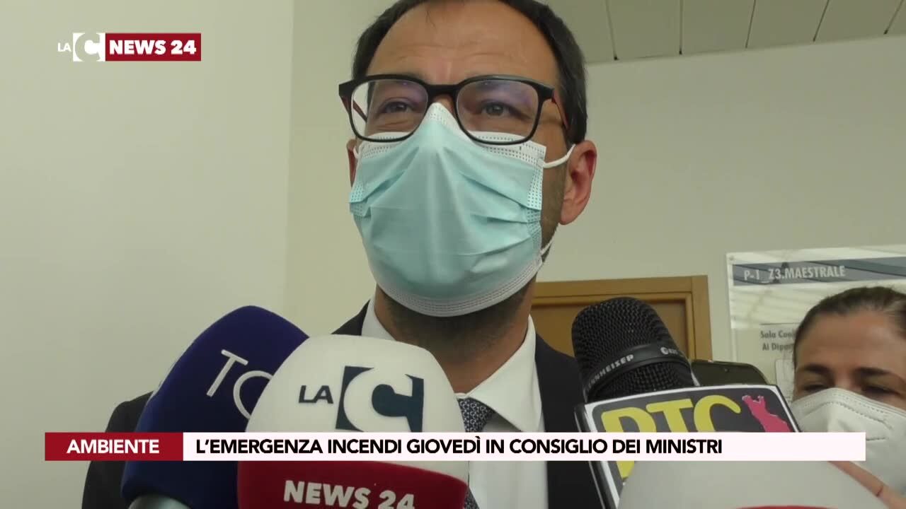L’emergenza incendi giovedì in Consiglio dei ministri