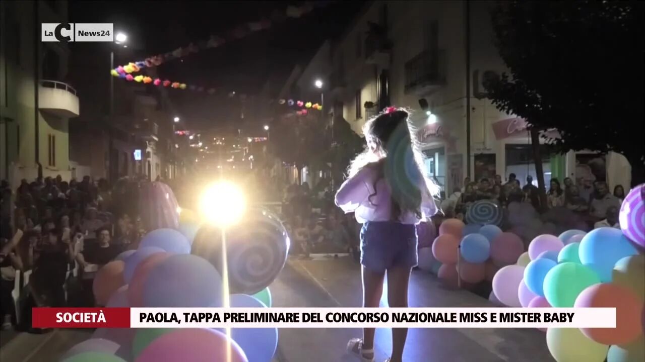 Paola, tappa preliminare del concorso nazionale Miss e Mister baby