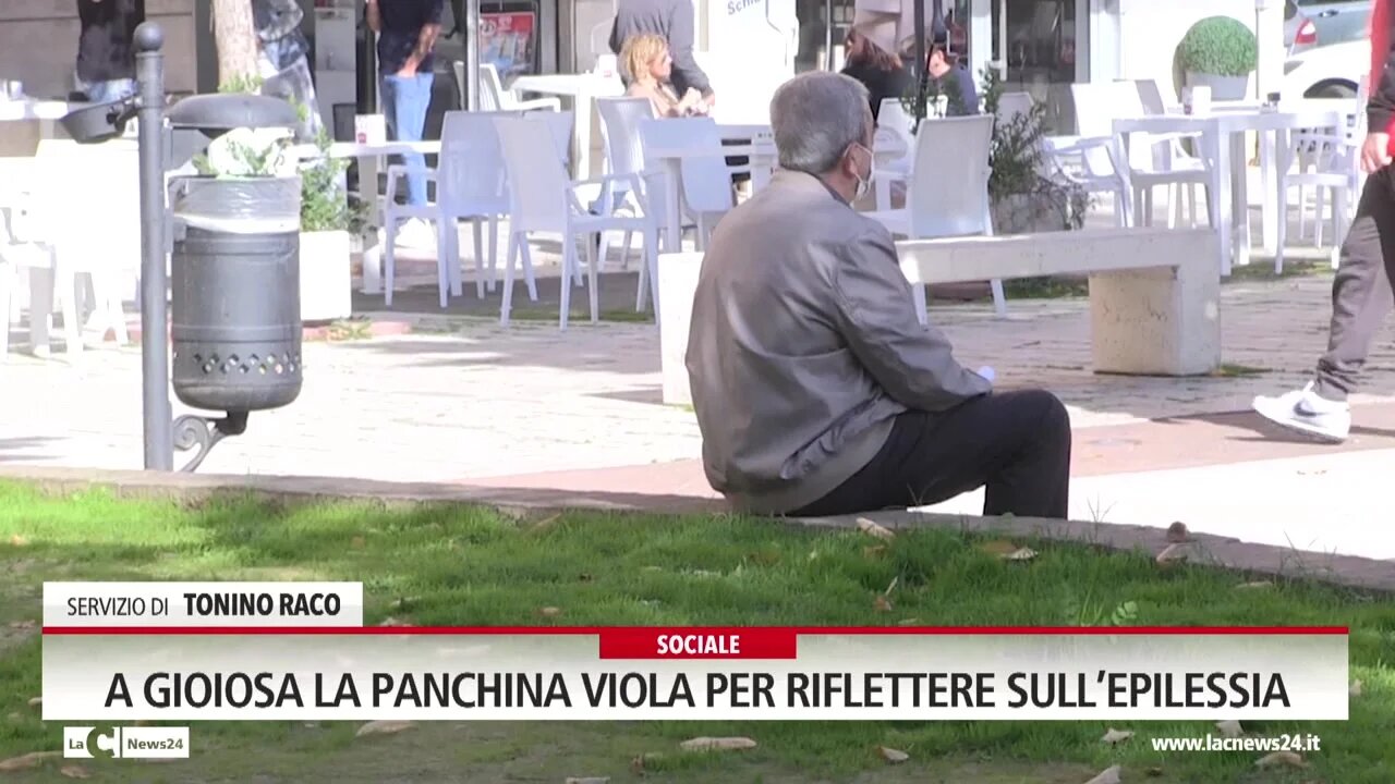 A Gioiosa la panchina viola per riflettere sull’epilessia