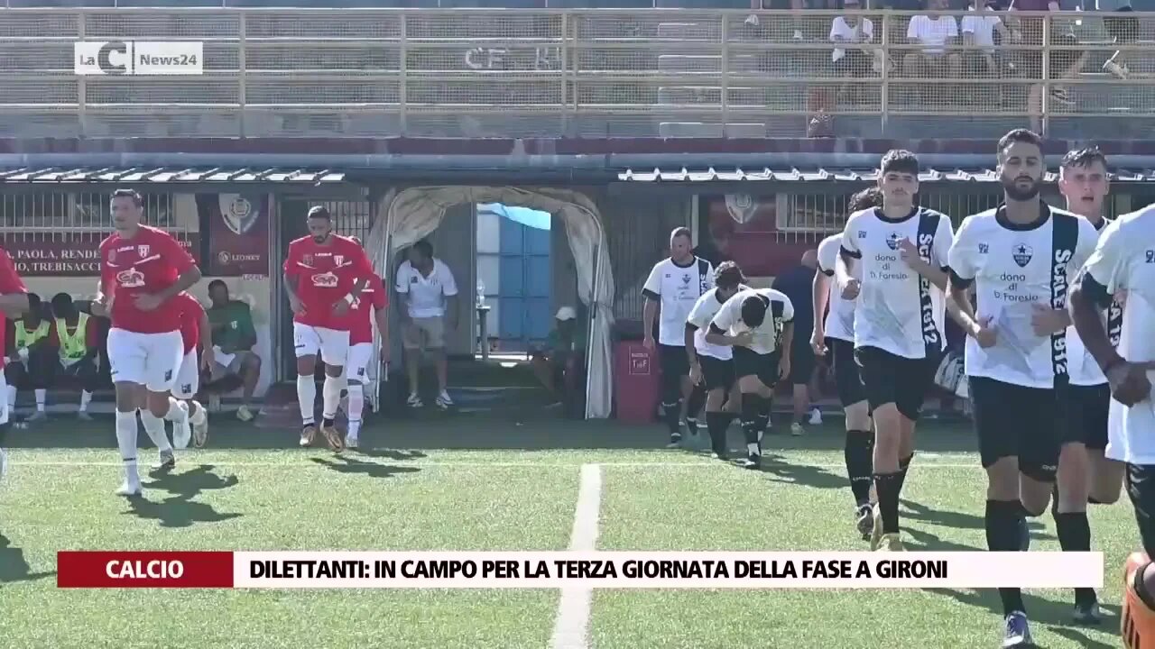 Dilettanti in campo per la terza giornata della fase a gironi