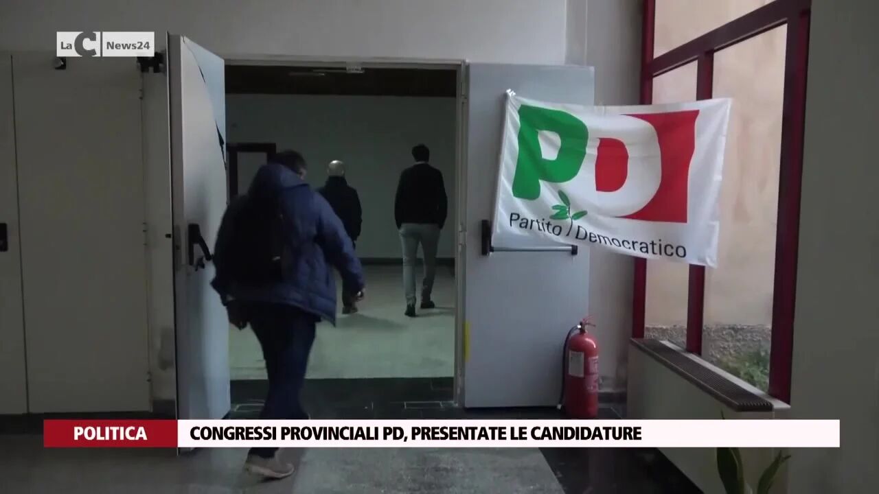 Congressi provinciali Pd, presentate le candidature
