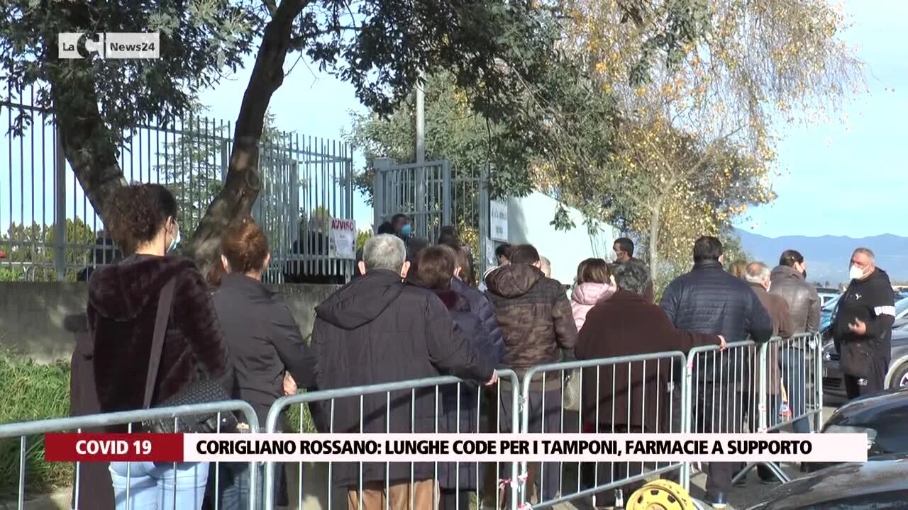 Corigliano Rossano: lunghe code per i tamponi, farmacie a supporto