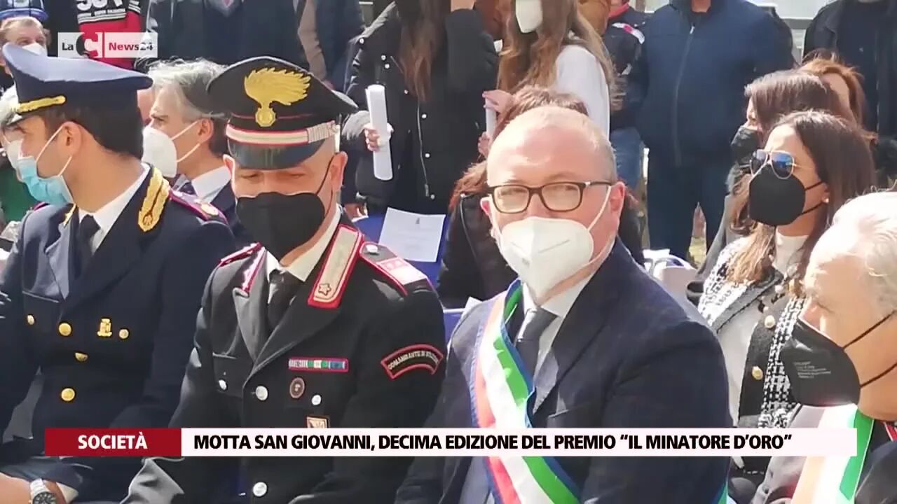 Motta San Giovanni, decima edizione del premio “il Minatore d’oro”