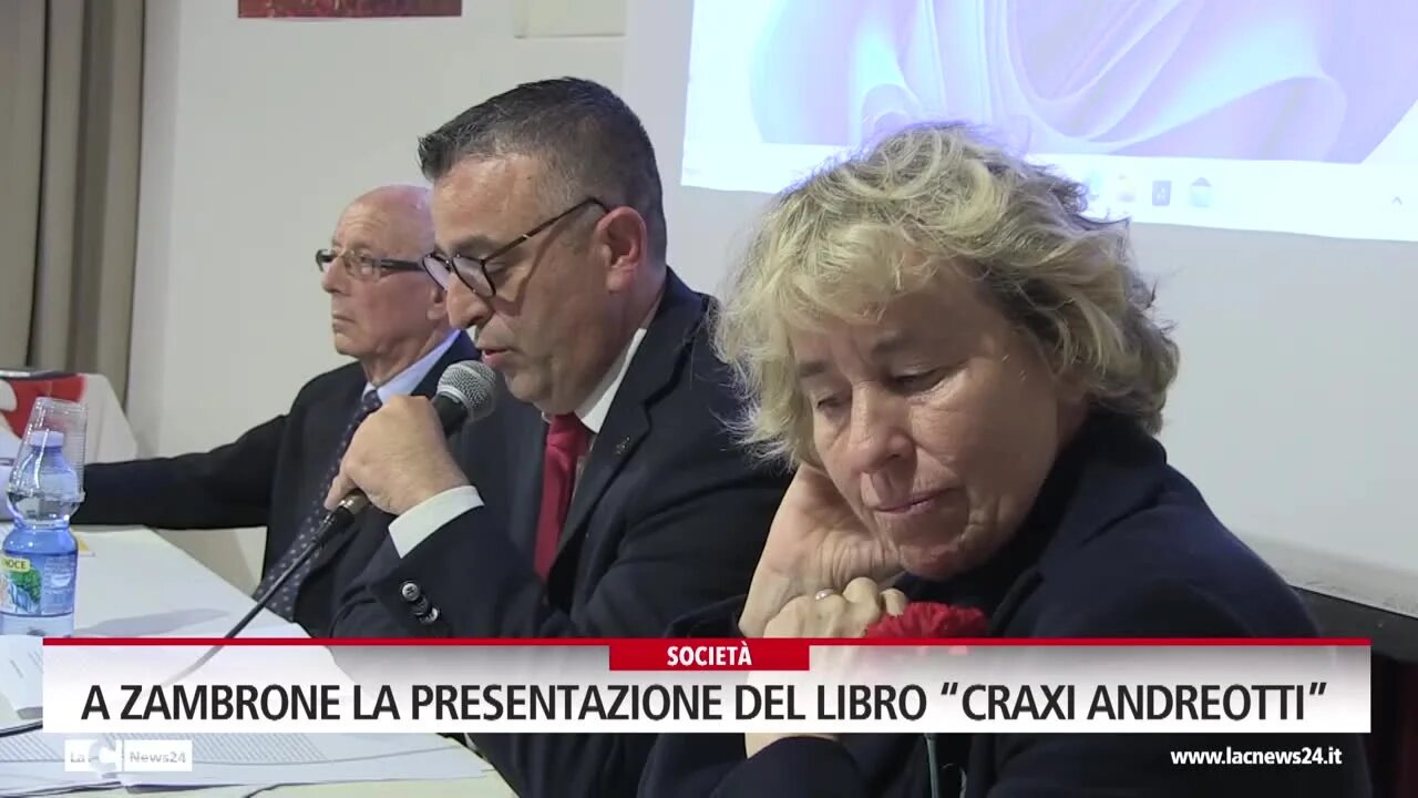 A Zambrone la presentazione del libro \"Craxi-Andreotti\"