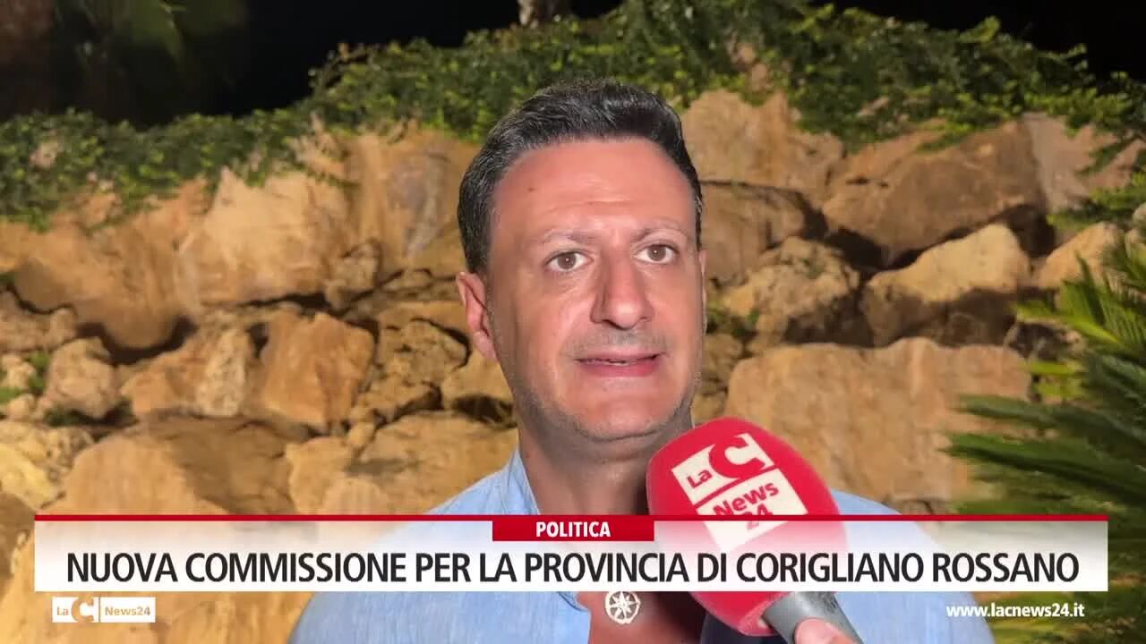 Nuova commissione per la provincia di Corigliano Rossano