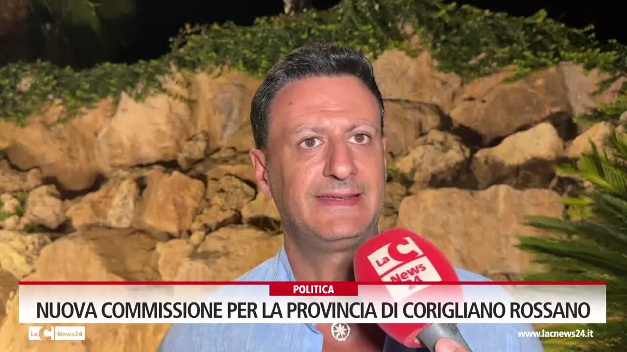 Nuova commissione per la provincia di Corigliano Rossano