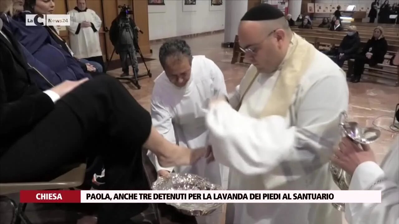 Paola, anche tre detenuti per la lavanda dei piedi al Santuario