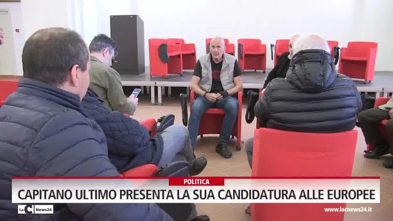 Capitano Ultimo presenta la sua candidatura alle Europee