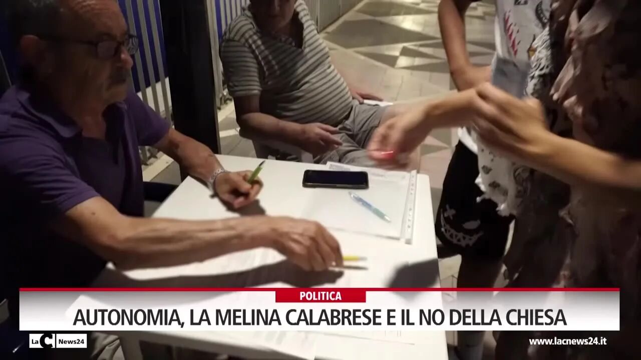 Autonomia, la melina calabrese e il no della Chiesa