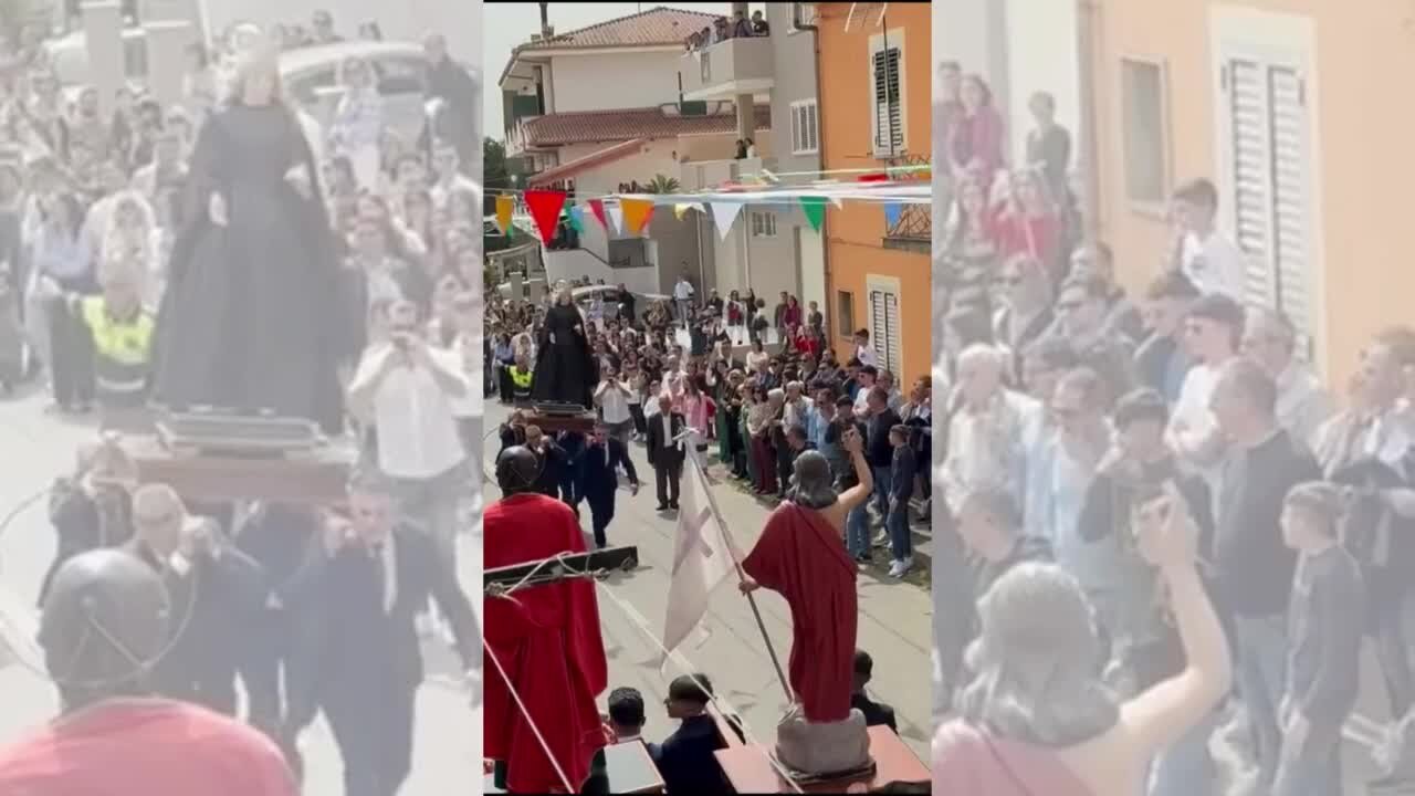 Cade un portantino all'Affruntata di San Gregorio d'Ippona