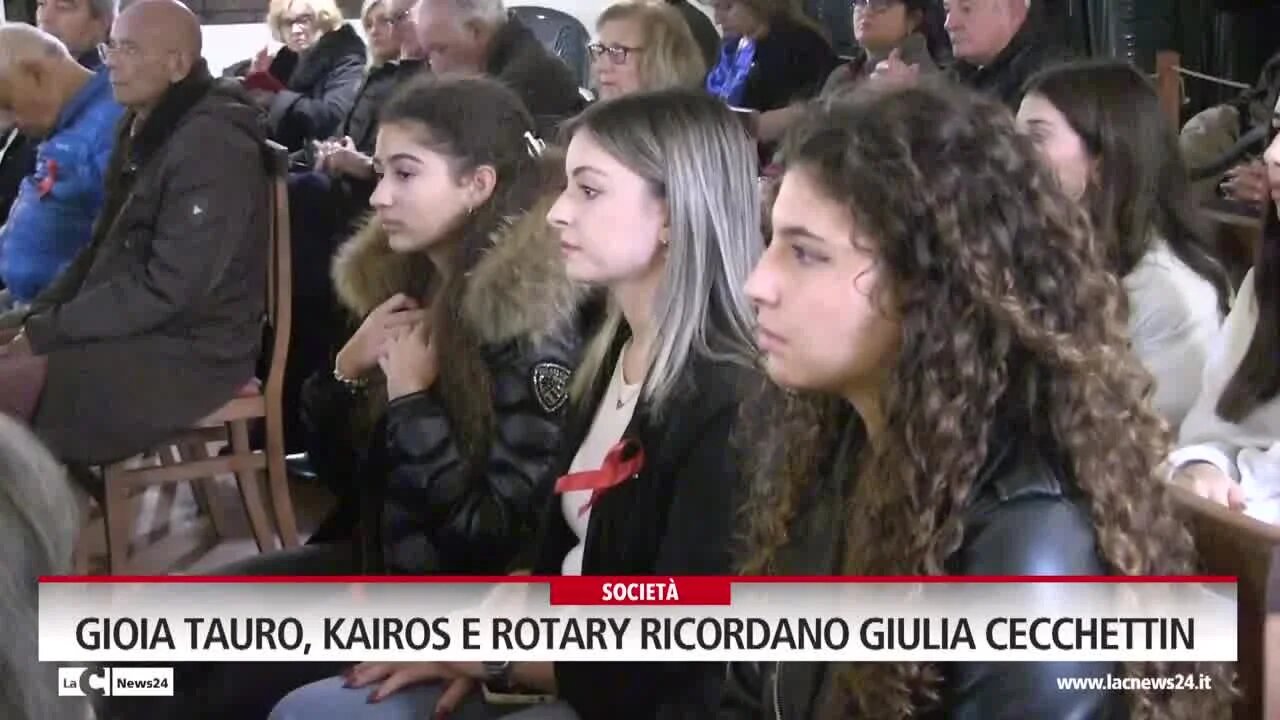 Gioia Tauro, kairos e Rotary ricordano Giulia Cecchettin