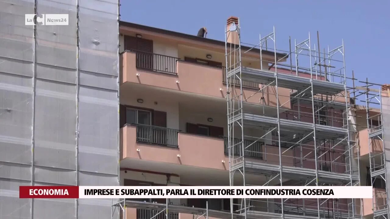 Imprese e subappalti, parla il direttore di Confindustria Cosenza