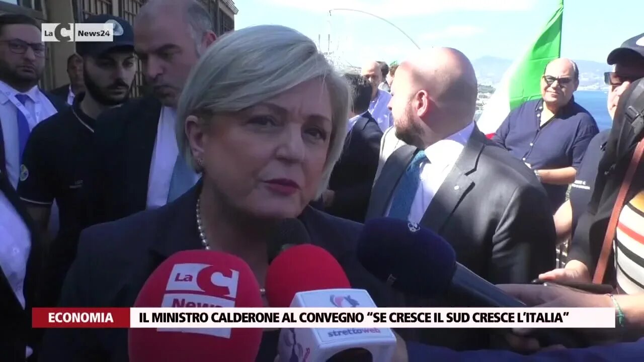 Il ministro Calderone al convegno “Se cresce il Sud cresce l’Italia”