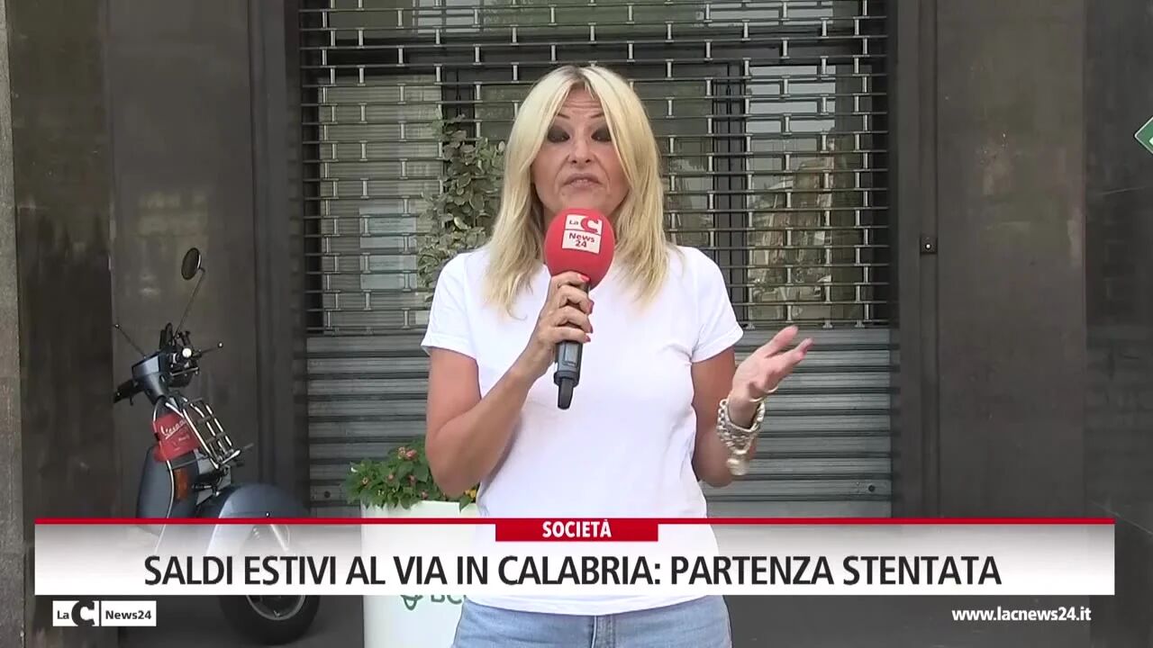 Saldi estivi al via in Calabria partenza stentata