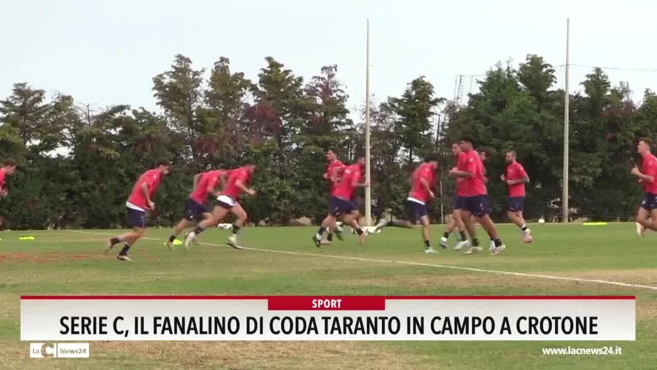 Serie C, il fanalino di coda Taranto in campo a Crotone