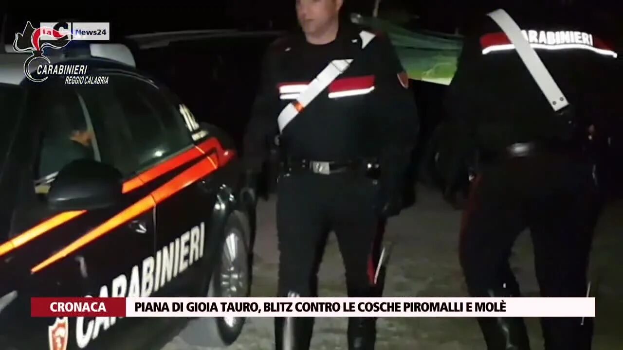 Piana di Gioia Tauro, blitz contro le cosche Piromalli e Molè