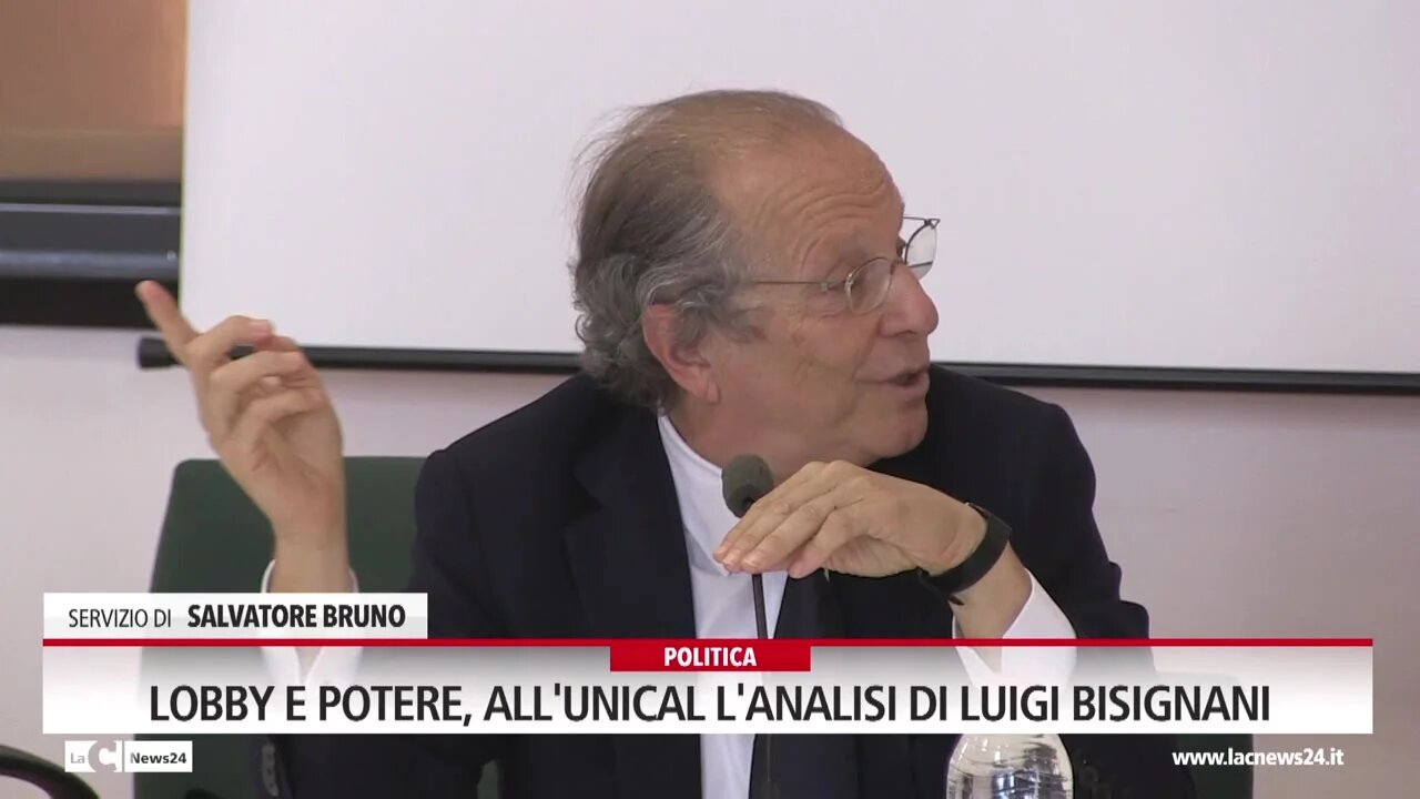 Lobby e potere, all'Unical l'analisi di Luigi Bisignani