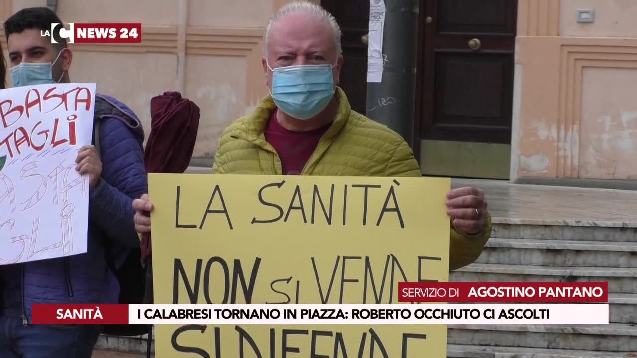 Sanità, i calabresi tornano in piazza: «Roberto Occhiuto ci ascolti»