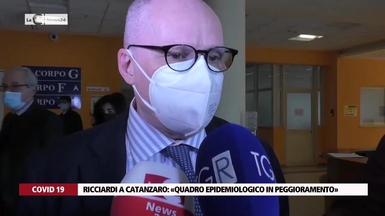 Ricciardi a Catanzaro: «Quadro epidemiologico in peggioramento»