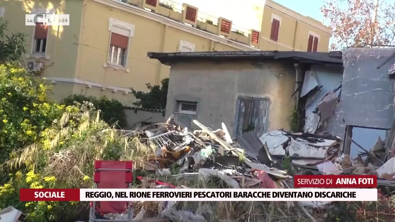 Reggio, nel rione ferrovieri pescatori baracche diventano discariche