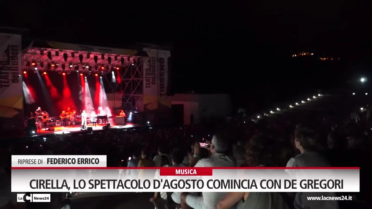 Diamante, Francesco De Gregori incanta ed emoziona il pubblico del teatro dei Ruderi di Cirella