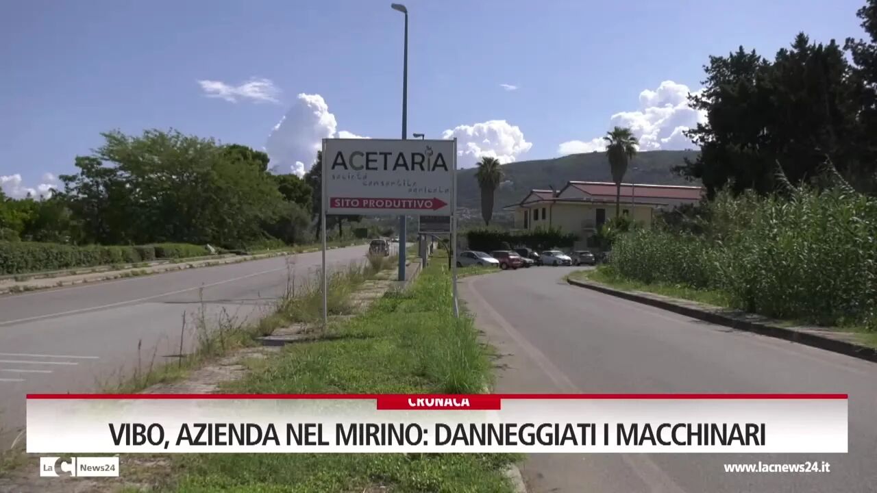 Vibo, azienda nel mirino: danneggiati i macchinari