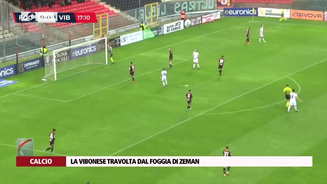 La Vibonese travolta dal Foggia di Zeman